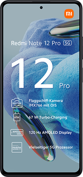 Xiaomi Redmi Note 12 Pro 5G Midnight Black