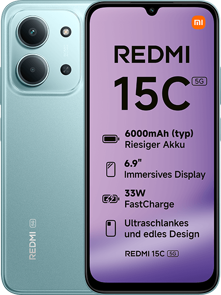 Xiaomi Redmi 15C 5G Mint Green