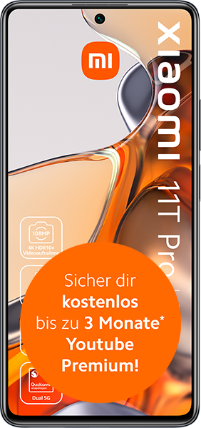 smartmobil.de LTE 10 GB + Xiaomi 11T Pro 5G Celestial Blue - 26,99 EUR monatlich