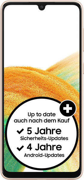 Samsung Galaxy A33 5G Awesome Peach Bundle mit 10 GB LTE