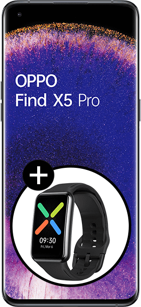 OPPO Find X5 Pro Glaze Black + Watch Free